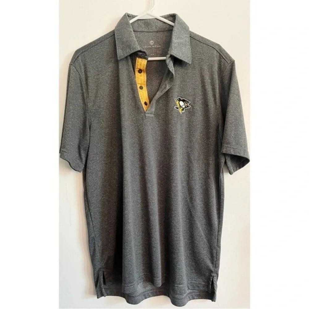 Level Wear • Grey Pittsburgh Penguins Polo